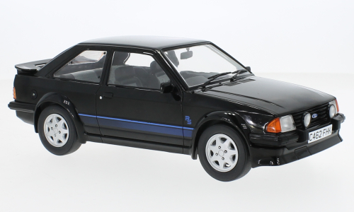 Ford Escort Mk.III RS Turbo 1985 Zwart - 1:18